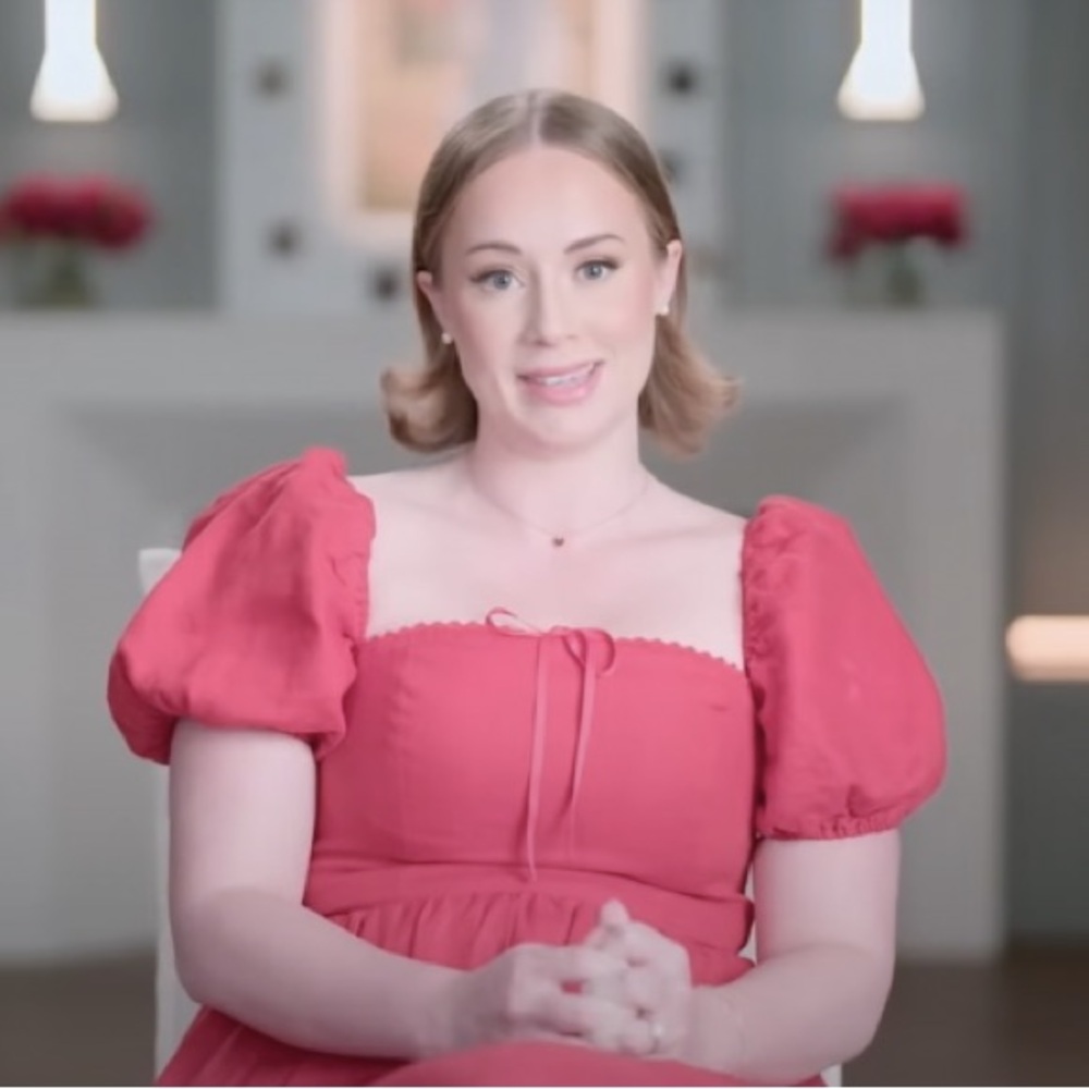 Reformation Marella Linen Dress in cherry NWT